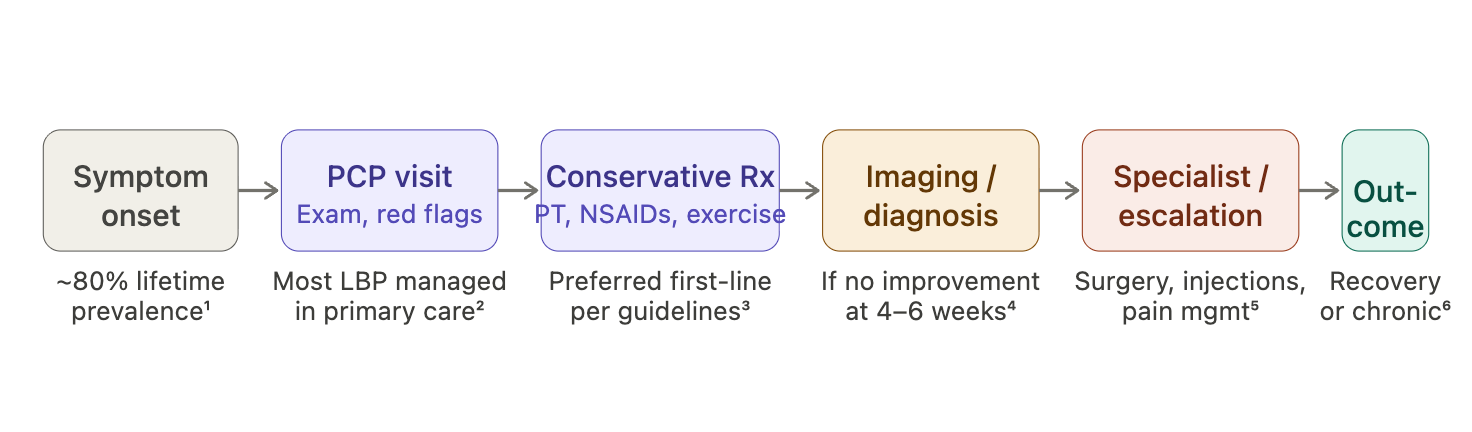 lbp clinical flow
